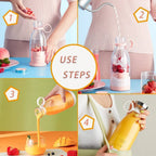 Electric Portable Mini Juicer Bottle | Wireless Personal Size Juicer Blender